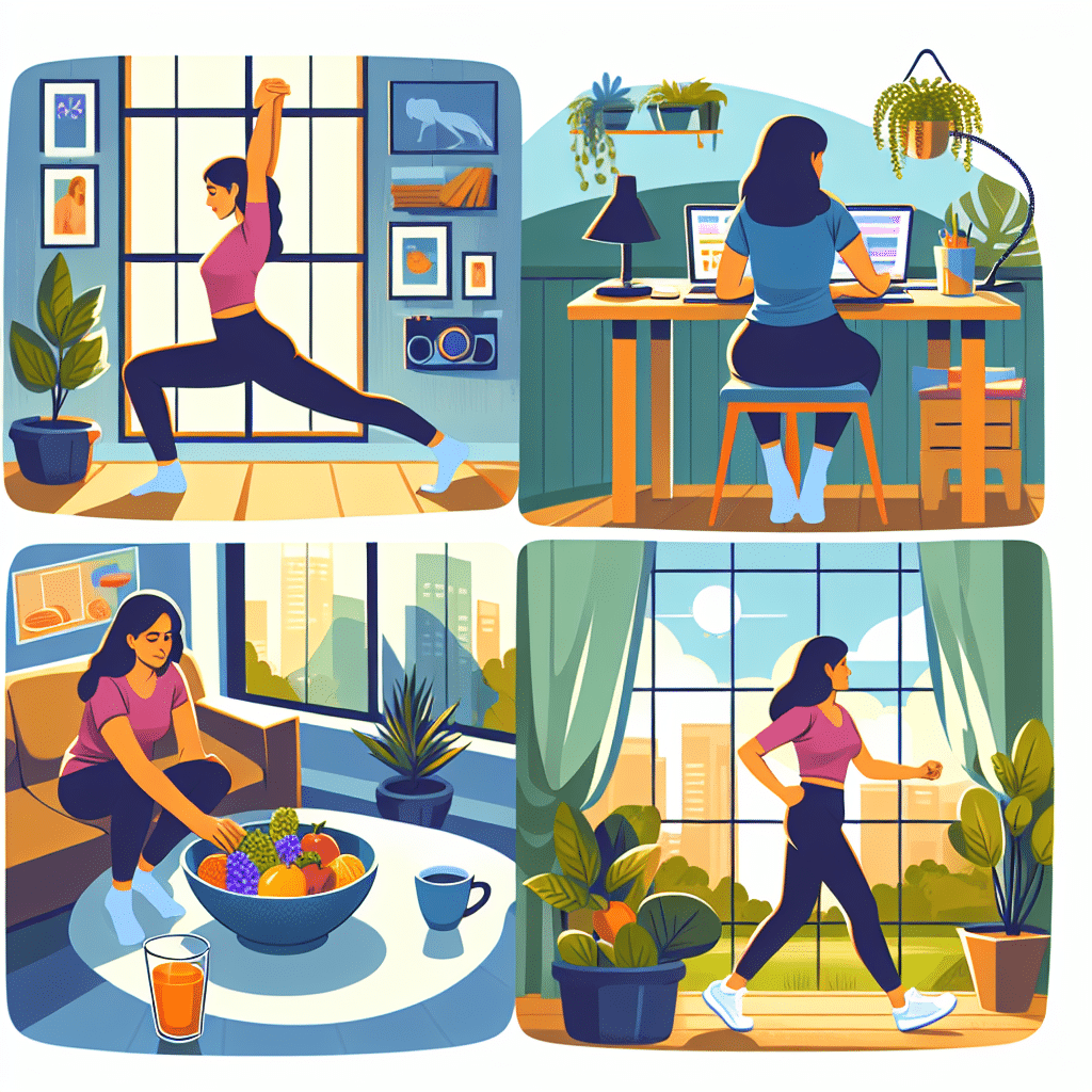 hábitos saudáveis para quem trabalha em casa