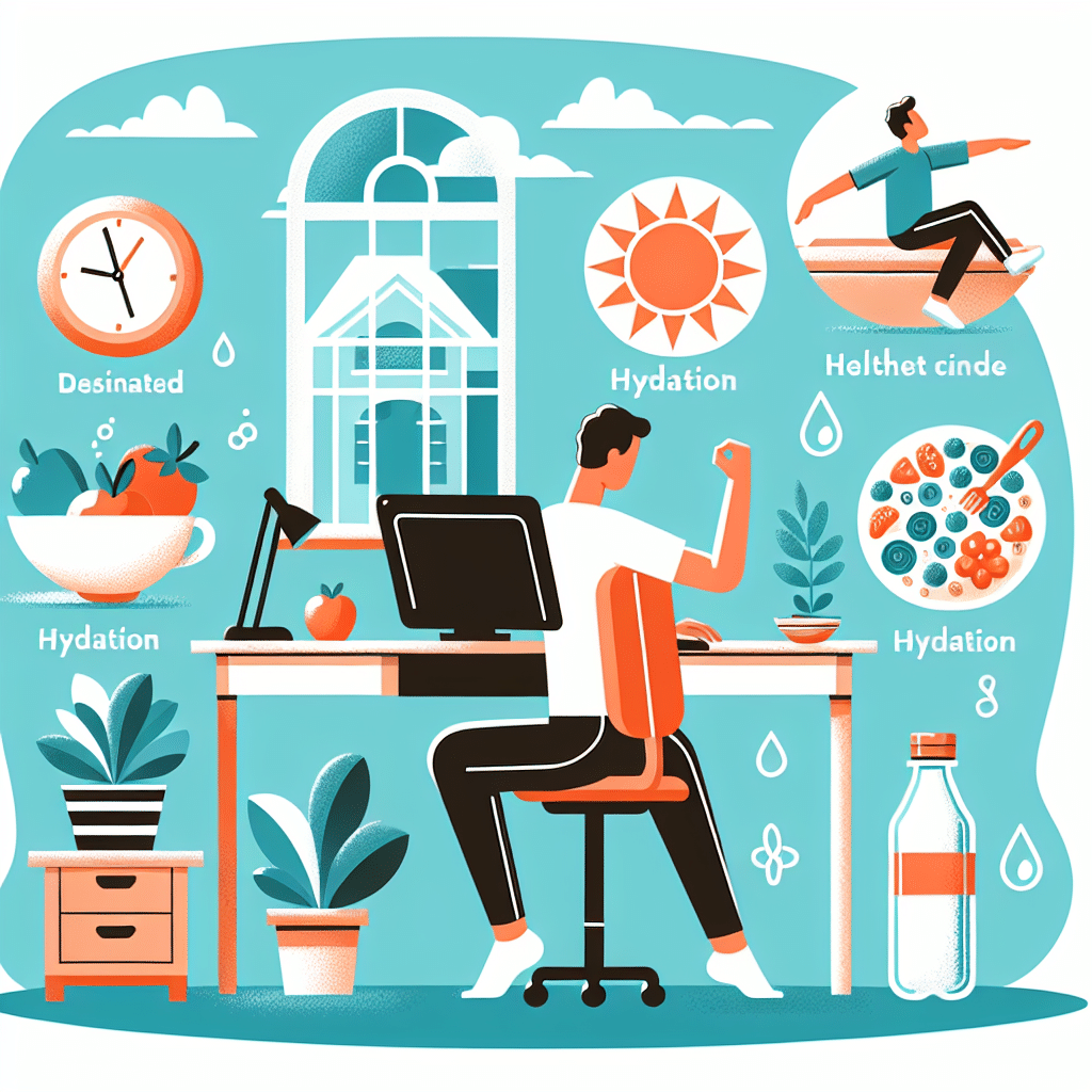 hábitos saudáveis para quem trabalha em casa