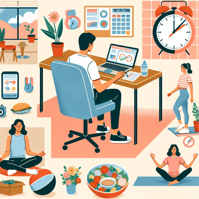 hábitos de bem-estar para trabalhar em casa