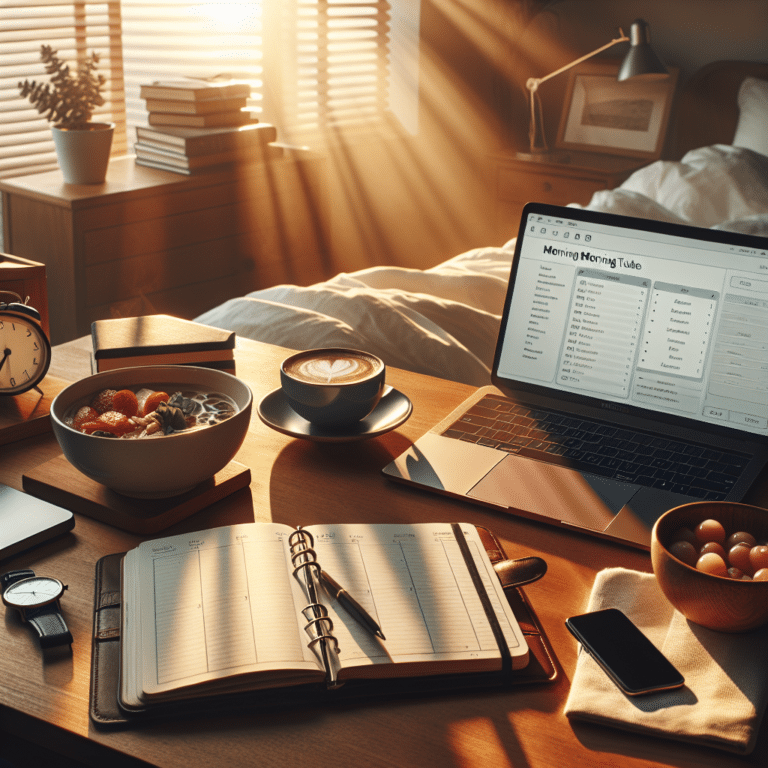 criando uma rotina matinal saudável que maximiza sua produtividade