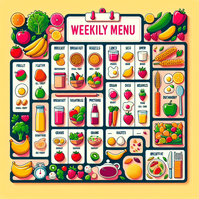 cardápio semanal equilibrado e nutritivo para todas as idades